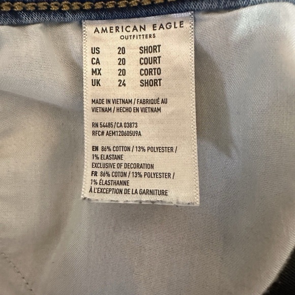 American Eagle Curvy Super Hi-Rise Jegging Womens Jeans Blue Size Plus 20 Short - Picture 5 of 6